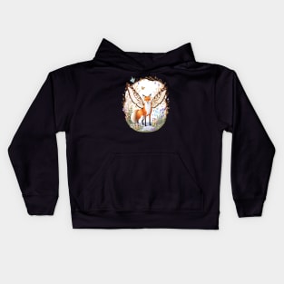 Ethereal Fox Explorer Kids Hoodie